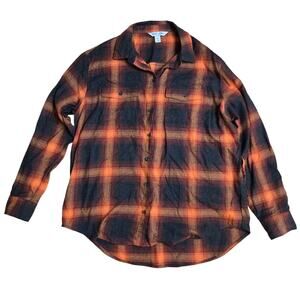 Old Navy The Boyfriend Shirt Size L Tall Taylor Swift Evermore Inspired Flannel